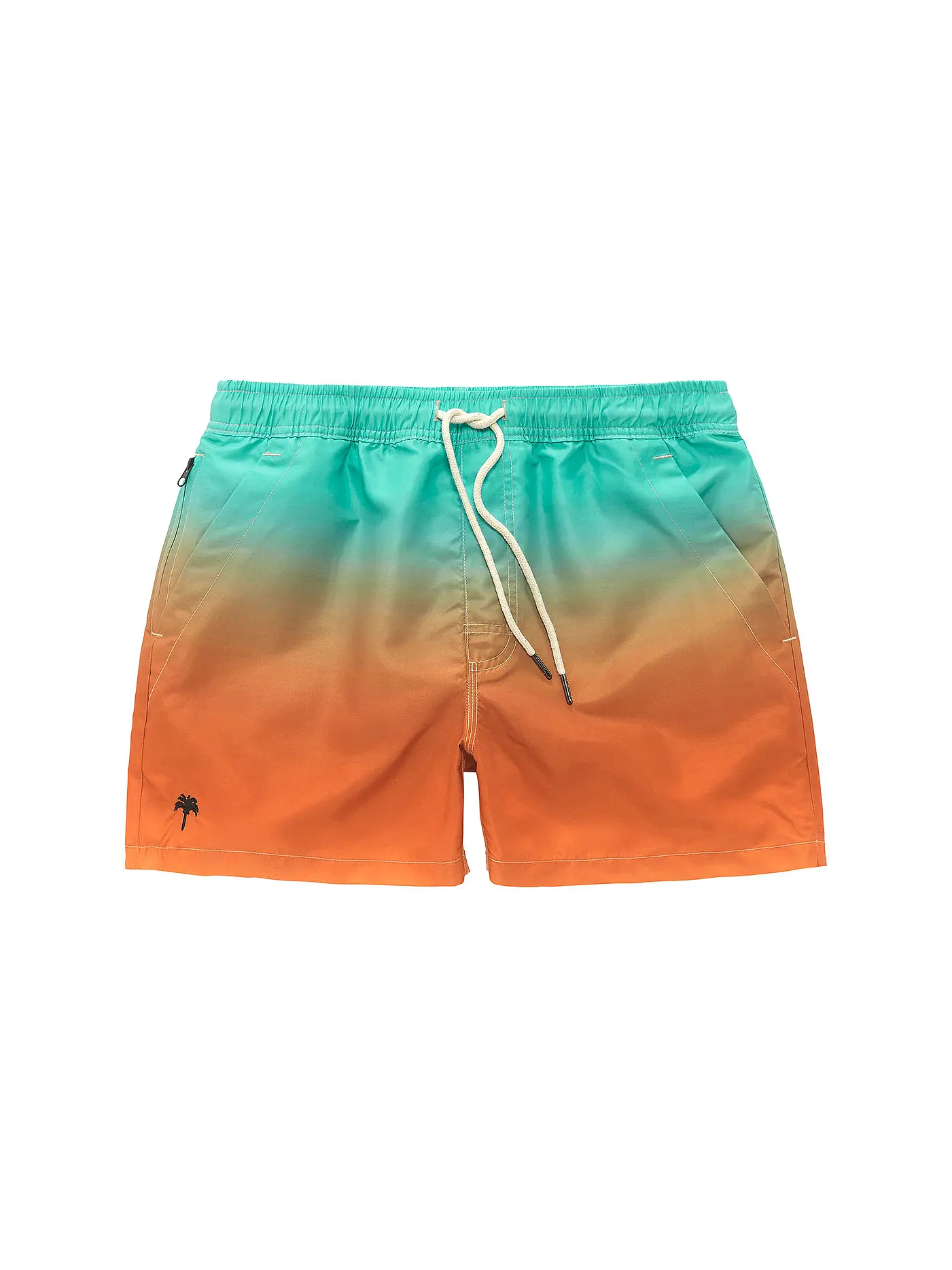 OAS | Badeshorts GREEN SQUIGGLE | bunt